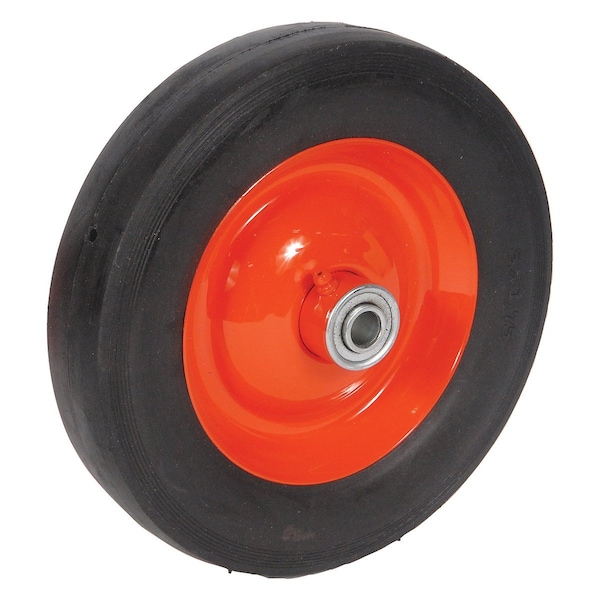 WHEEL-DECK, 8X1.75, SMOOTH, STEEL-ORANGE 2.4" x8" x8"